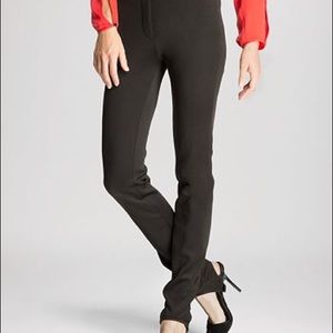 HALSTON HERITAGE NEOPRENE SKINNY STIRRUP PANTS 10